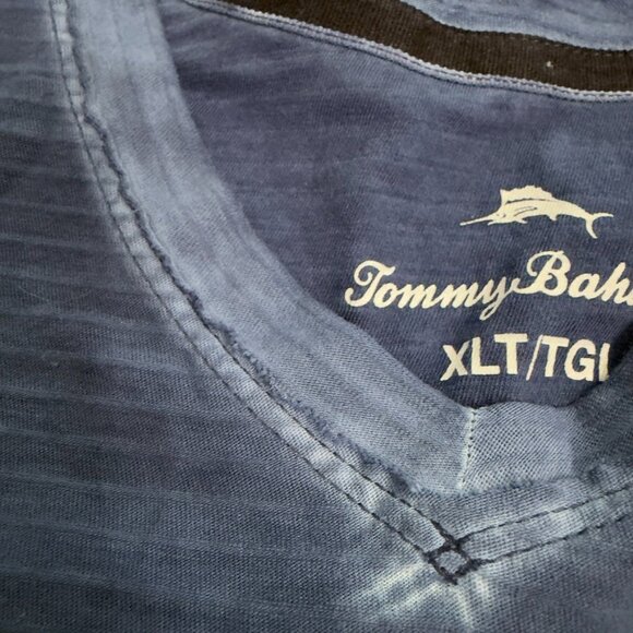 Tommy Bahama Long-Sleeve Crewneck Tee – Blue– Size XLT - Picture 6 of 14